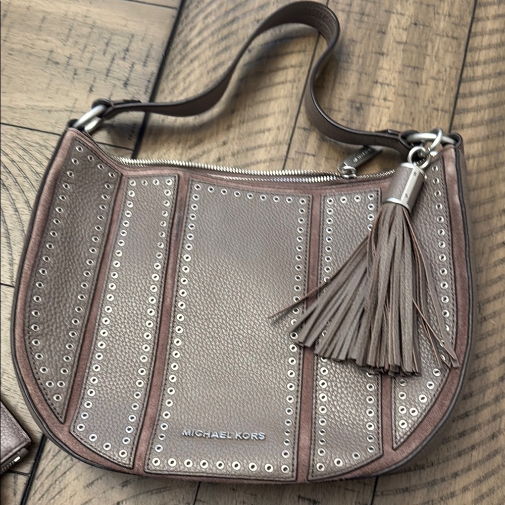 Michael Kors Brown Leather Shoulder Bag